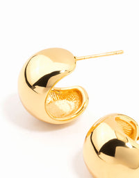 Gold Plated Surgical Steel Bubble Hoop Earrings - link has visual effect only