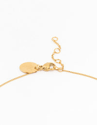 Gold Plated Stainless Steel Organic Disc Pendant Necklace - link has visual effect only