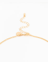 Gold Plated Multi Diamante Y Necklace - link has visual effect only