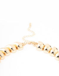 Gold Statement Bead Necklace - link has visual effect only