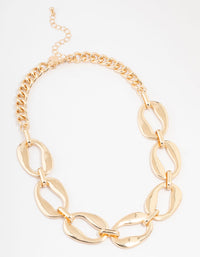 Gold Statement Chain Necklace - link has visual effect only