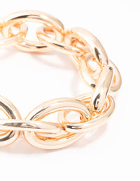 Gold Chain Bracelet - link has visual effect only