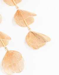 Gold Lazercut Petal Drop Earrings - link has visual effect only