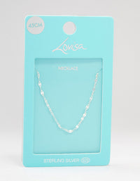 Sterling Silver Stone Chain Necklace - link has visual effect only