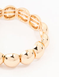 Gold Bauble Puff Stretch Bracelet - link has visual effect only