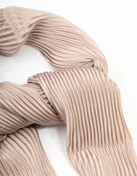 Pleated Rose Satin Fabric Scarf - link has visual effect only