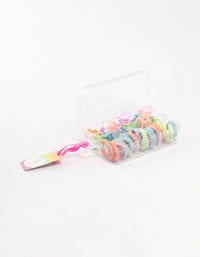 Kids Mixed Pastel Hair Ties & Clips Pack - link has visual effect only