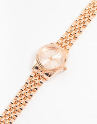 Rose Gold Round Small Watch - link has visual effect only