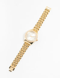 Gold Diamante Outer Medium Watch - link has visual effect only