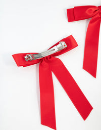 Red Medium Double Loop Bows 2-Pack - link has visual effect only