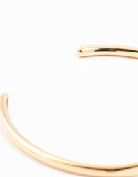 Gold Plated Stainless Steel Slim Wrist Cuff Bangle - link has visual effect only