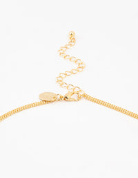 Gold Plated Evil Eye Chain Layered Necklace - link has visual effect only