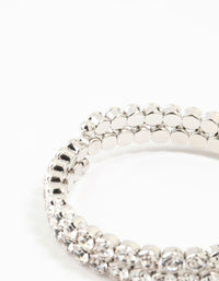 Rhodium Diamante Bracelet - link has visual effect only