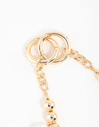 Gold Bow,Flower & Heart Charm Keychain - link has visual effect only