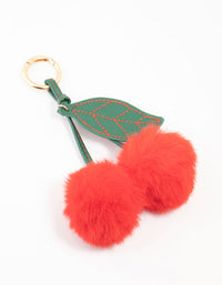 Cherry Fabric Key Chain - link has visual effect only