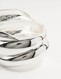 Twisted Silver Large Wrist Cuff - link has visual effect only