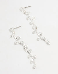 Cubic Zirconia Leaf Drop Earrings - link has visual effect only