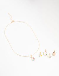 Kids Gold Unicorn Charm Necklace - link has visual effect only