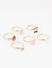 Kids Gold Animal Stacking Ring Pack - link has visual effect only