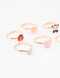 Kids Gold Animal Stacking Ring Pack - link has visual effect only