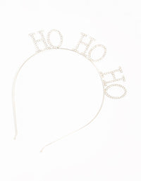 Diamante Ho Ho Ho Silver Headband - link has visual effect only