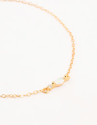 Gold Plated Sterling Silver Marquise Cubic Zirconia Bracelet - link has visual effect only