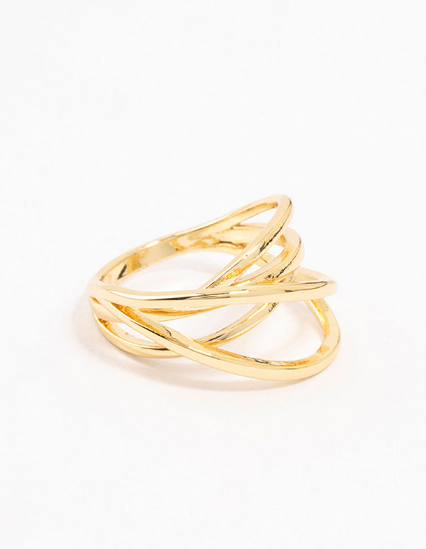 Gold Plated Thin Wrapped Ring