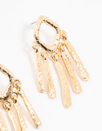 Gold Molten Drop Earrings - link has visual effect only