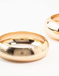 Gold Statement Orb Bangles 2-Pack - link has visual effect only