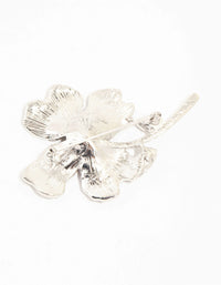 Silver Diamante Flower Brooch - link has visual effect only