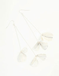 Silver Lazercut Leaf Drop Earrings - link has visual effect only