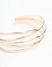 Rose Gold Crossover Wrist Cuff - link has visual effect only