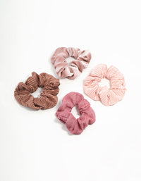 Dark & Light Pink Scrunchies 4-Pack - link has visual effect only