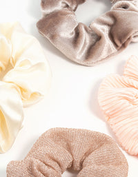 Ivory & Blush Scrunchies 4-Pack - link has visual effect only