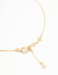 Gold Diamante Planet & Stars Y-Necklace - link has visual effect only