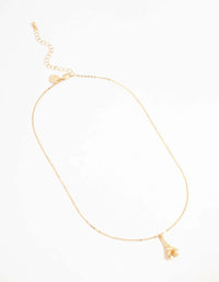 Gold Eiffel Tower Necklace - link has visual effect only