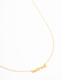 Gold Plated Sterling Silver Mama Necklace - link has visual effect only