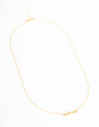 Gold Plated Sterling Silver Mama Necklace - link has visual effect only