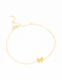 Gold Plated Sterling Silver Butterfly Bracelet - link has visual effect only