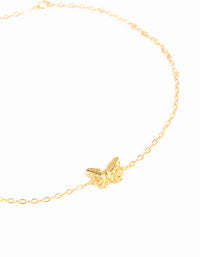 Gold Plated Sterling Silver Butterfly Bracelet - link has visual effect only