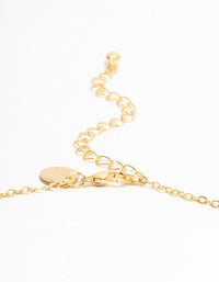 Gold Plated Rings Pendant Necklace - link has visual effect only