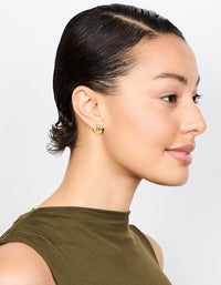 Gold Plated Double Mini Stud Earrings - link has visual effect only