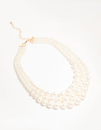 Pearl Trio Layered Necklace - link has visual effect only