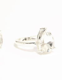 Silver & Mixed Shape Diamante Rings 3-Pack - link has visual effect only