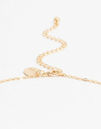 Gold Butterfly Station Necklace - link has visual effect only