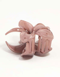 Dusty Pink Frangipani Hair Claw Clip - link has visual effect only