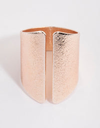 Rose Gold Open Shield Ring - link has visual effect only