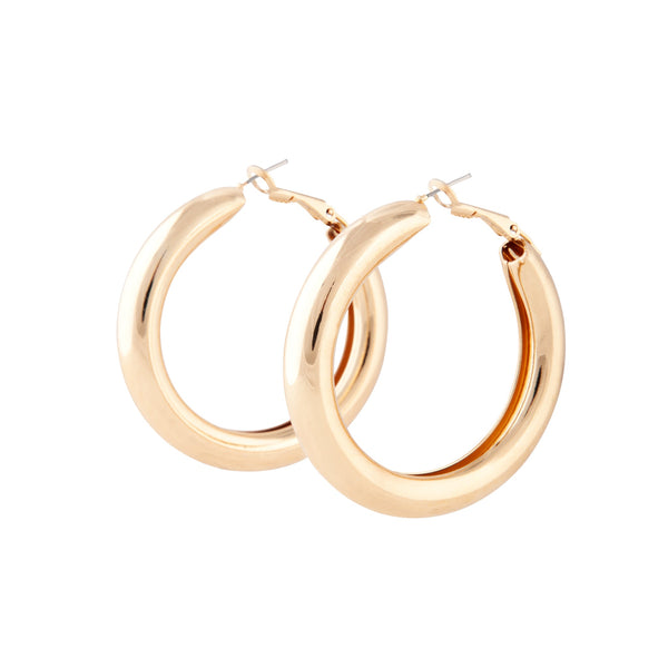 Gold Chunky Hoop Earrings