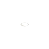 Sterling Silver 3 Diamante Nose Ring - link has visual effect only