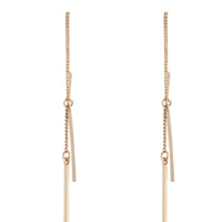 Gold Chain & Bar Drop Earrings - link has visual effect only